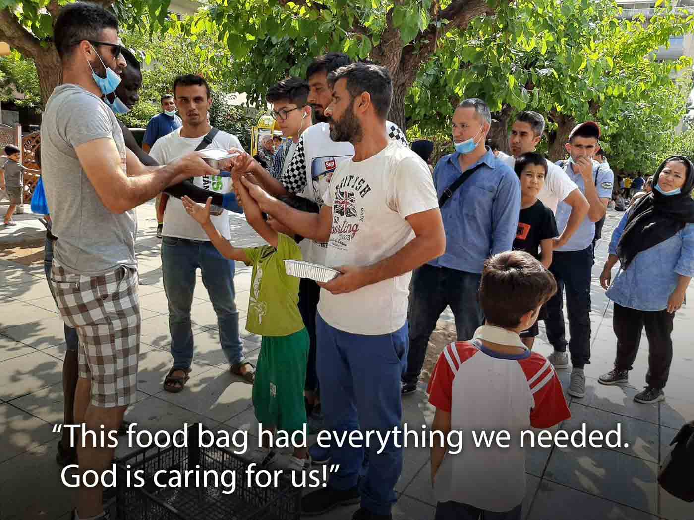 God is caring for us through this food